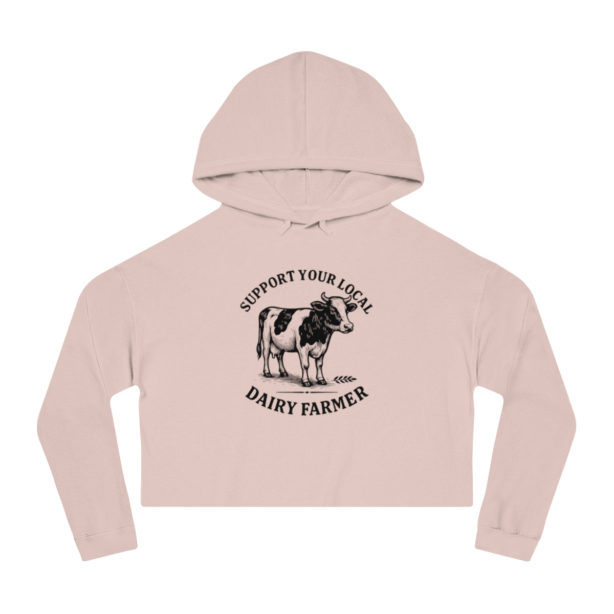 Local Dairy Farmer | Women’s Cropped Hooded Sweatshirt