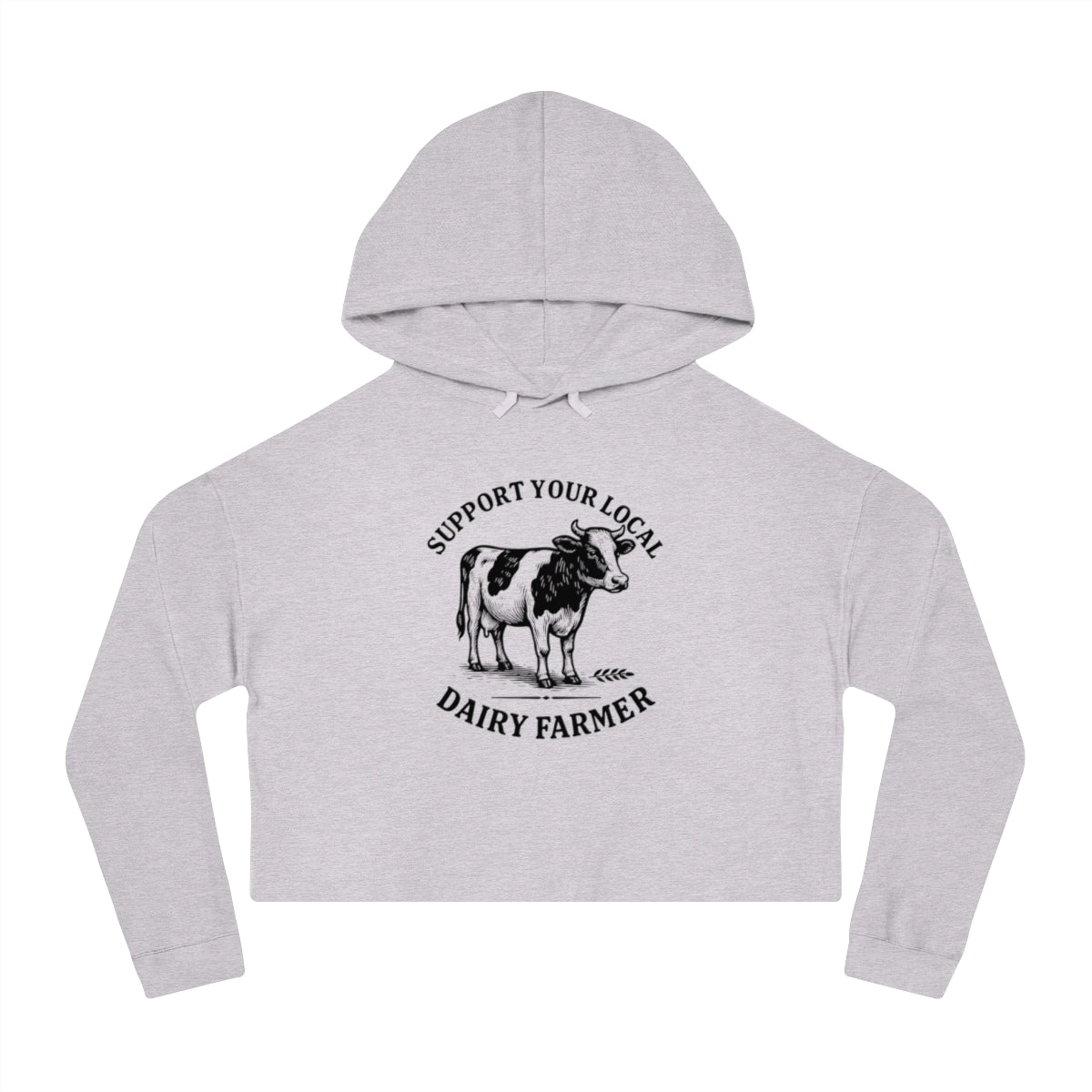 Local Dairy Farmer | Women’s Cropped Hooded Sweatshirt