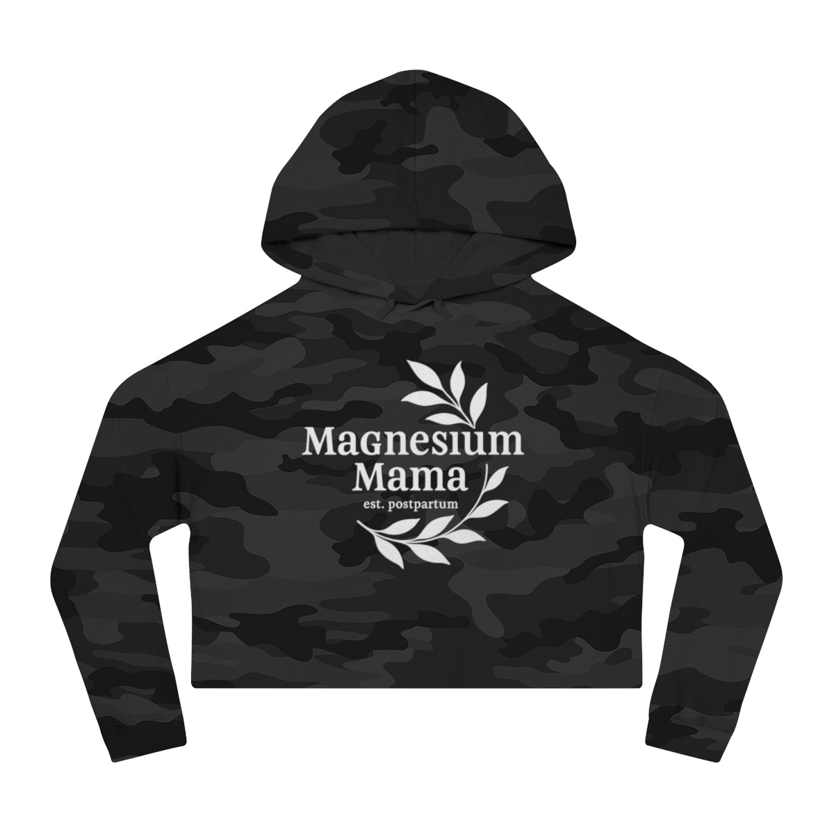 Magnesium Mama | Women’s Cropped Hooded Sweatshirt