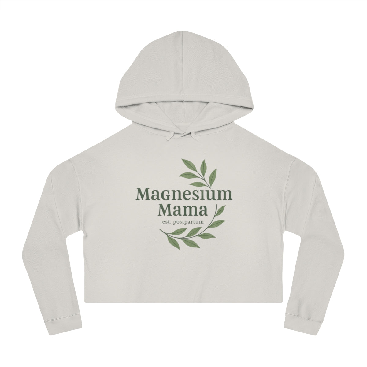 Magnesium Mama | Women’s Cropped Hooded Sweatshirt