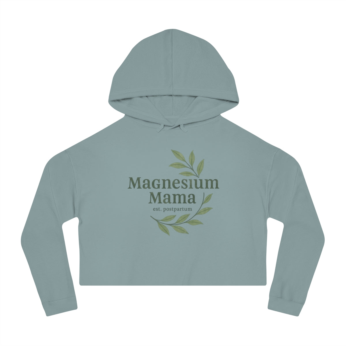 Magnesium Mama | Women’s Cropped Hooded Sweatshirt