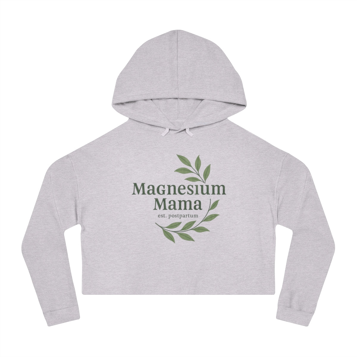 Magnesium Mama | Women’s Cropped Hooded Sweatshirt