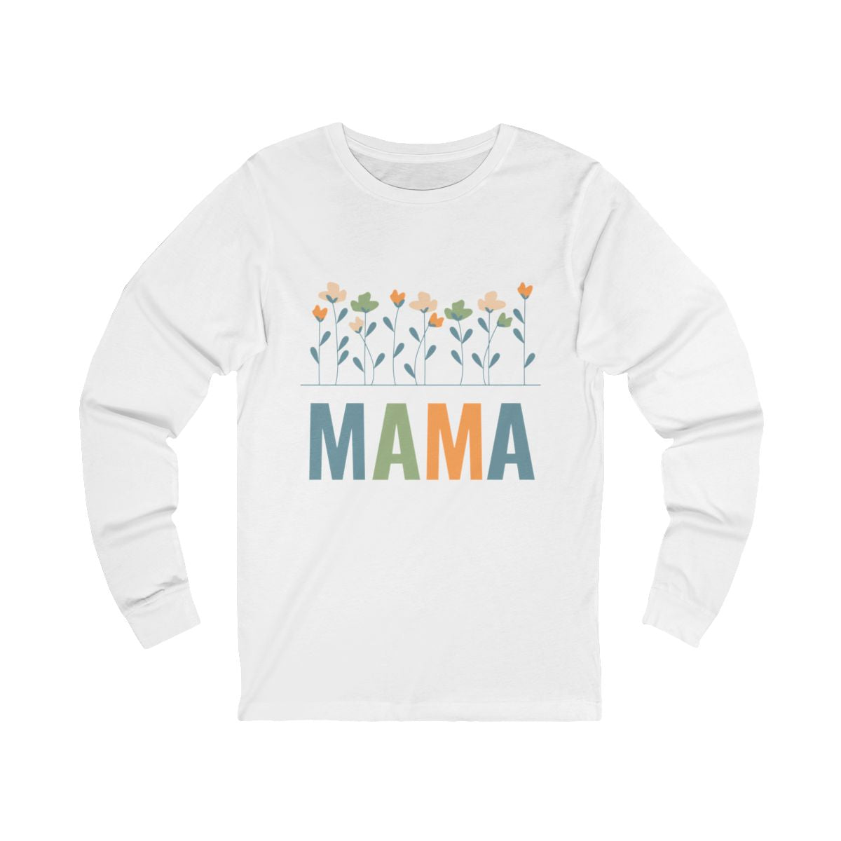 MAMA Floral | Bella & Canvas Long Sleeve Shirt