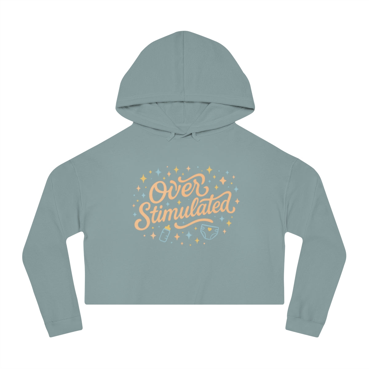 Overstimulated | Women’s Cropped Hooded Sweatshirt