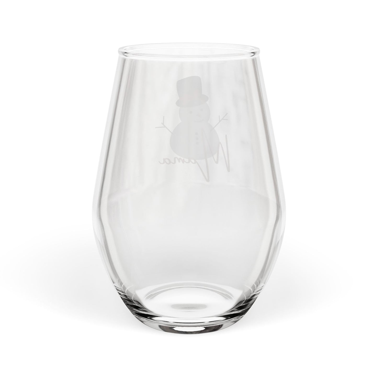 Mama Snowman | Stemless Wine Glass