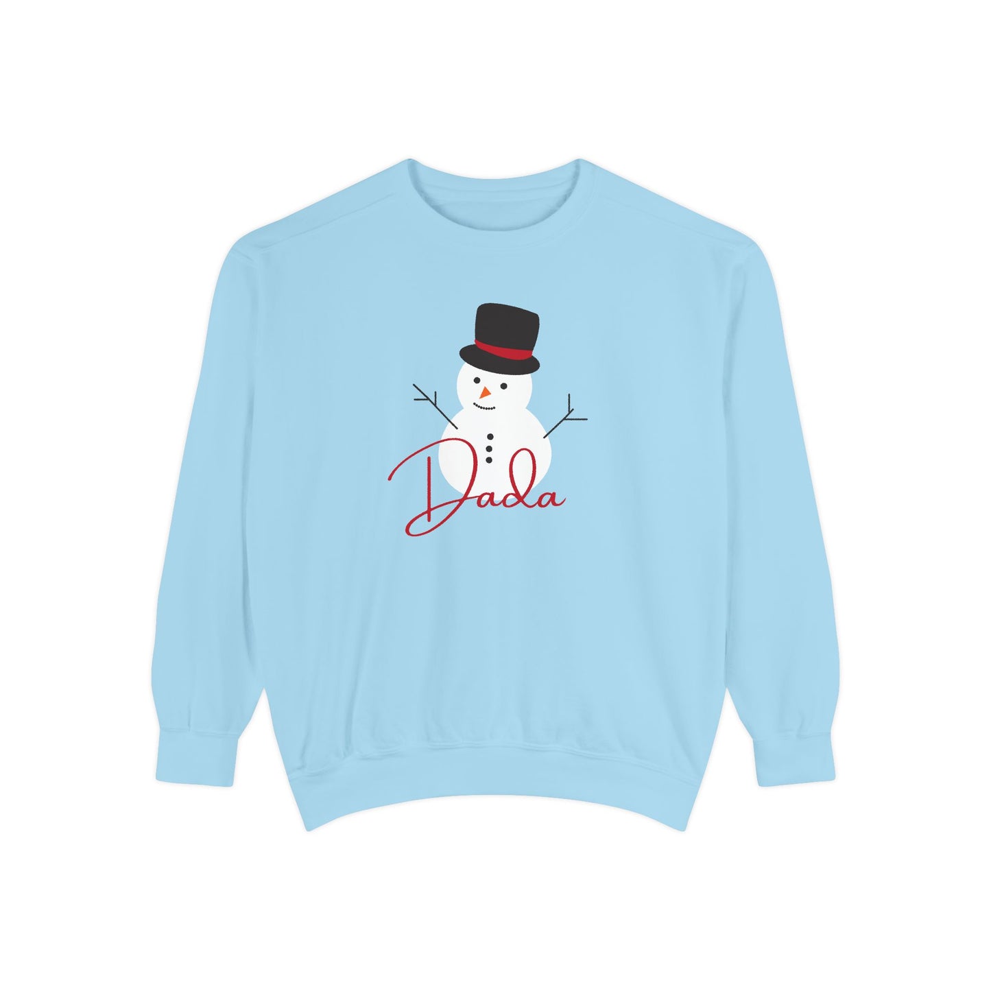 Dada Snowman | Unisex Garment-Dyed Sweatshirt