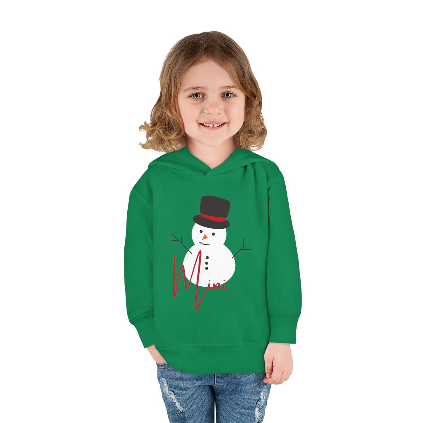 Mini Snowman | Toddler Pullover Fleece Hoodie