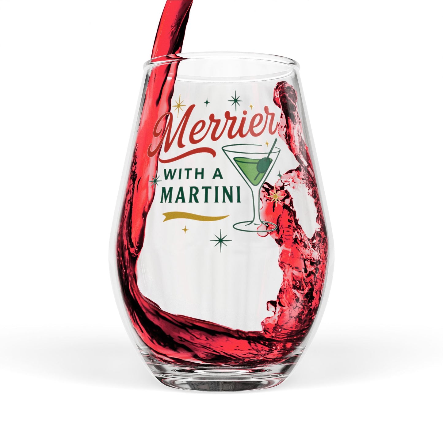 Merrier Martini | Stemless Wine Glass