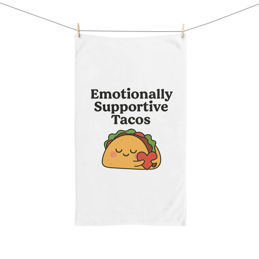 Emotionally Supportive Tacos | Hand Towel
