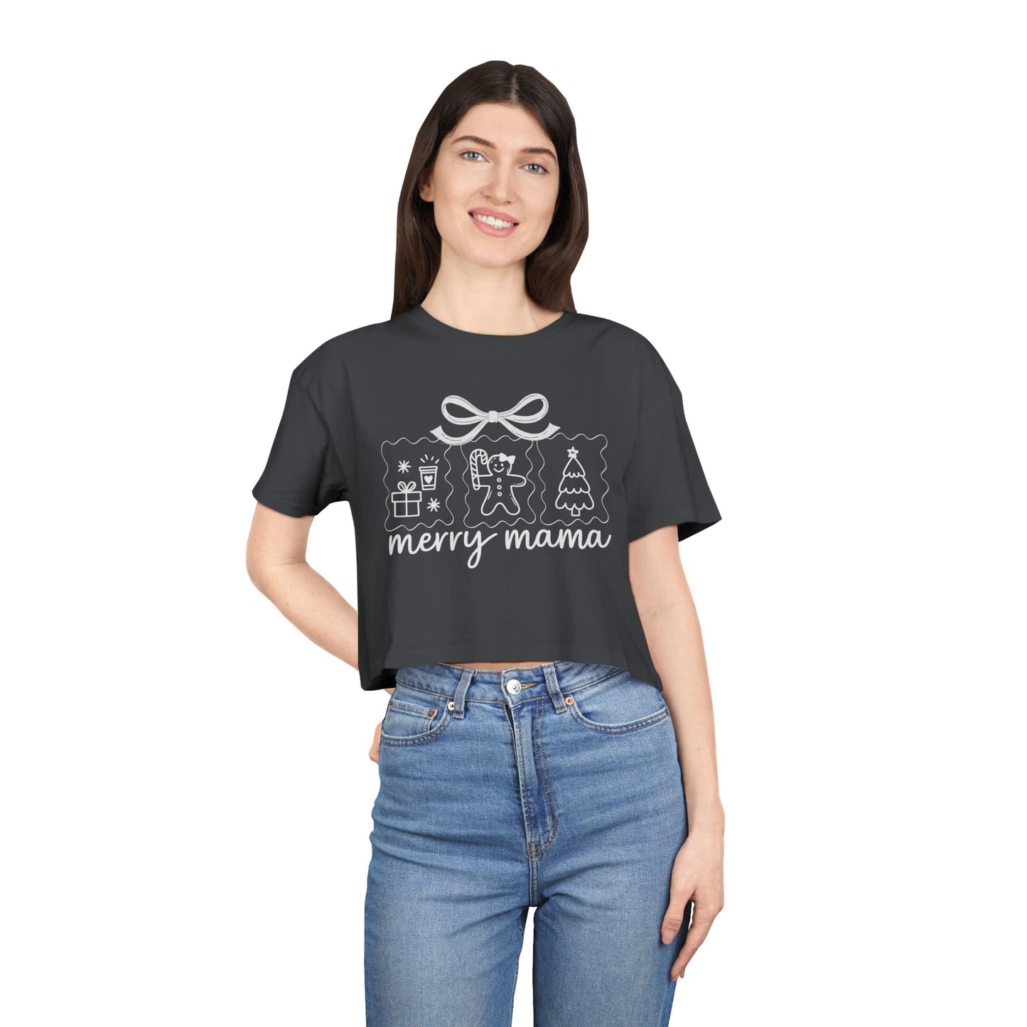 Merry Mama | Women's Crop Tee