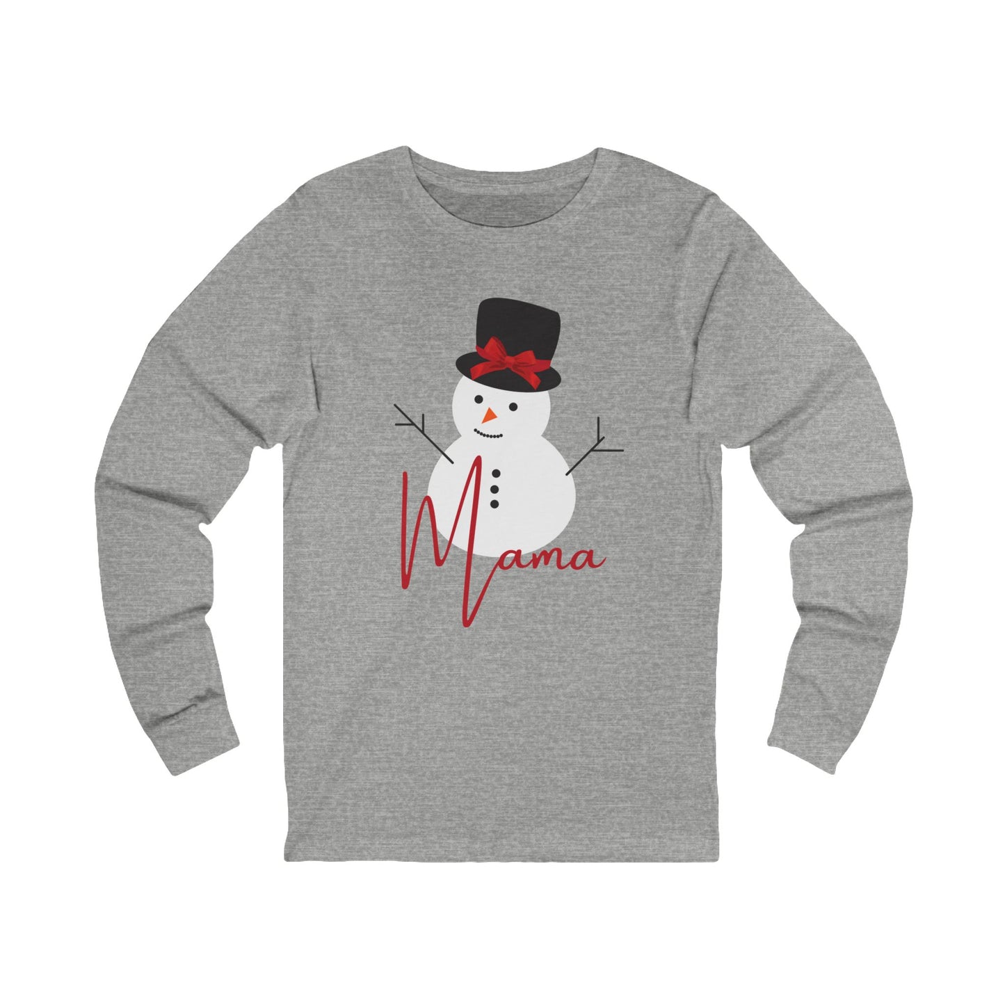 Mama Snowman | Bella & Canvas Long Sleeve Shirt