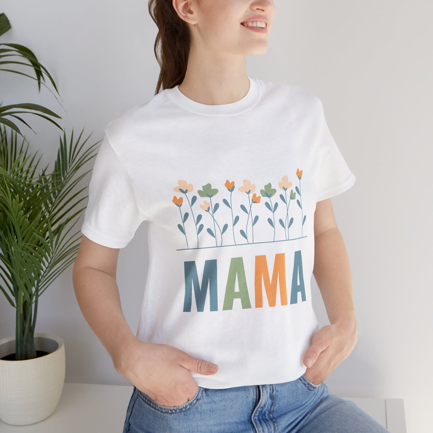 MAMA Floral  | Bella & Canvas Shirt