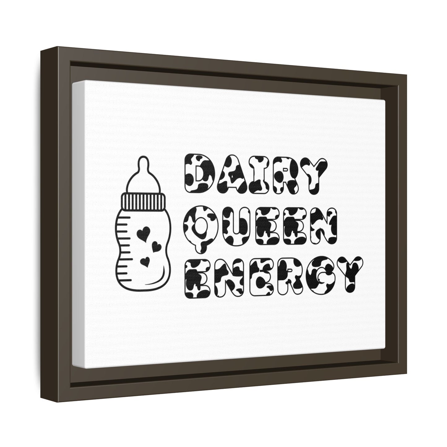 Dairy Queen Energy | Matte Canvas, Framed (Multi-color)