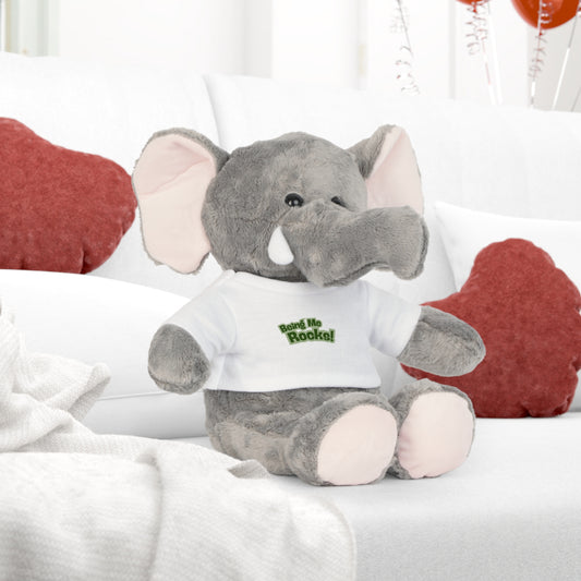 Peanut & "Being Me Rocks" Plush Elephant