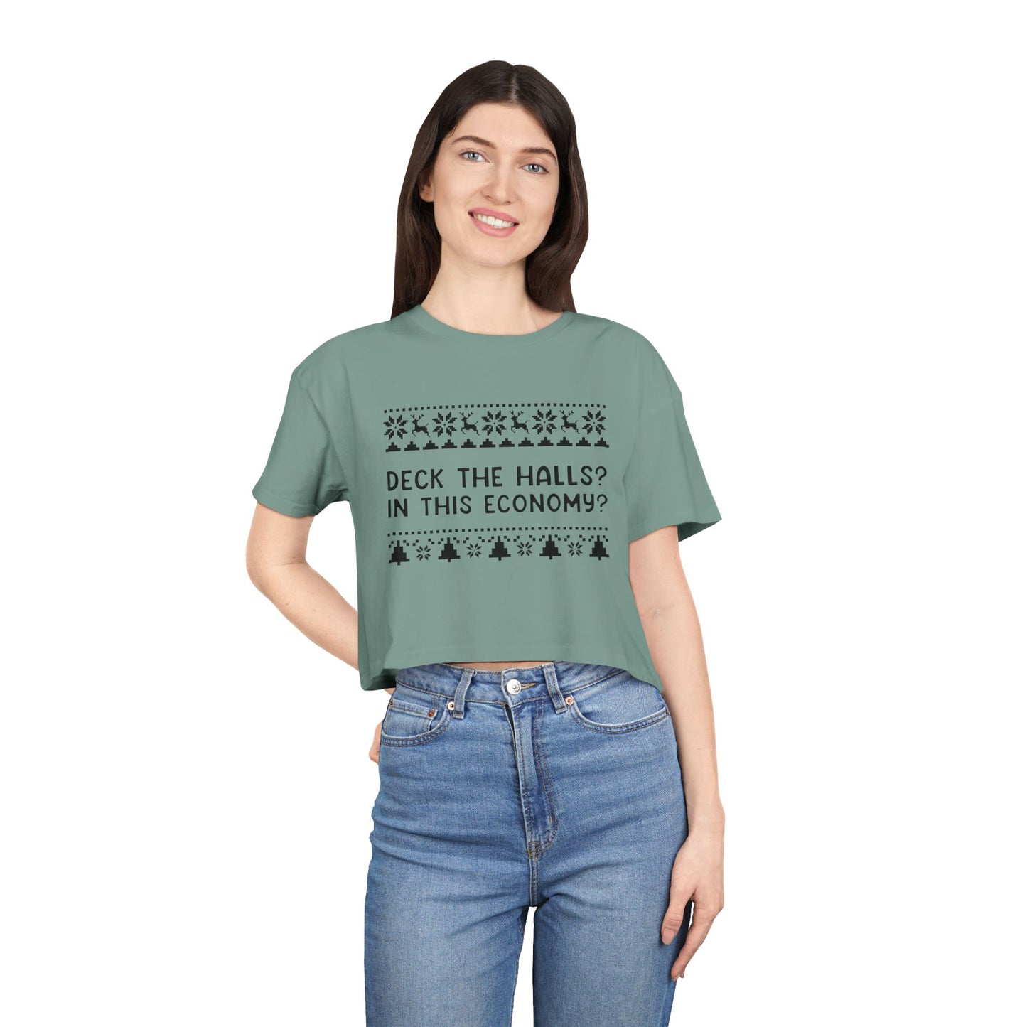 Deck The Halls | Women's Crop Tee