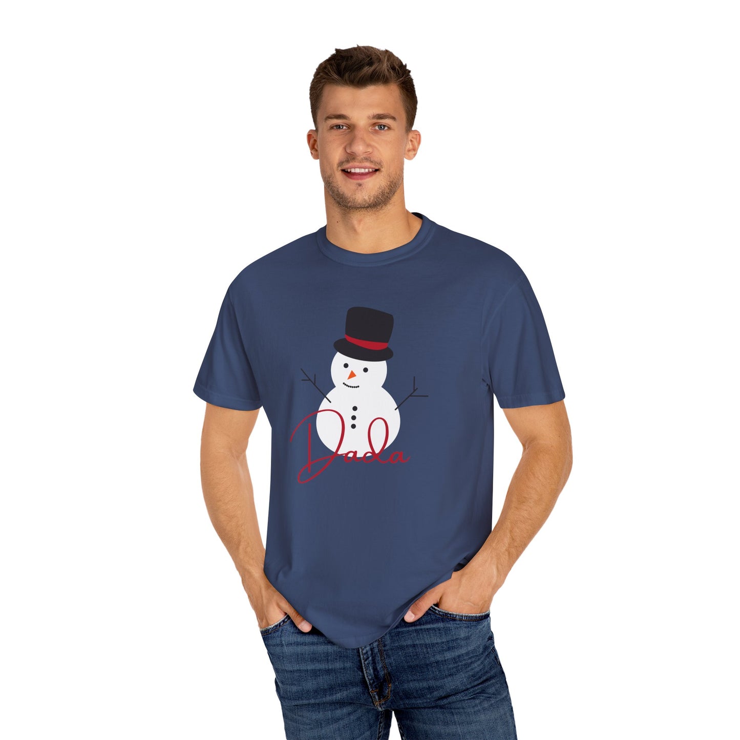 Dada Snowman | Unisex Garment-Dyed T-shirt