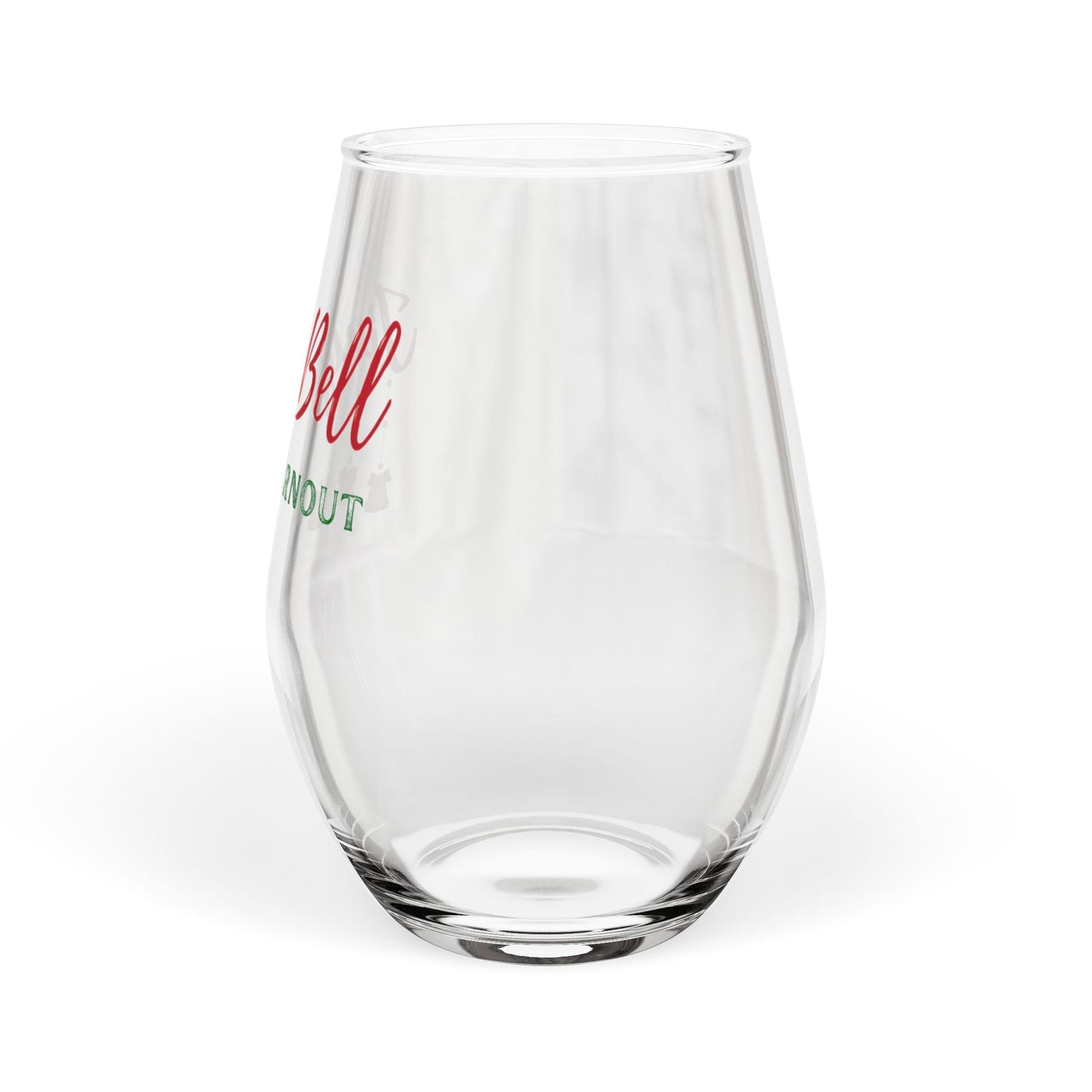 Jingle Bell Burnout | Stemless Wine Glass