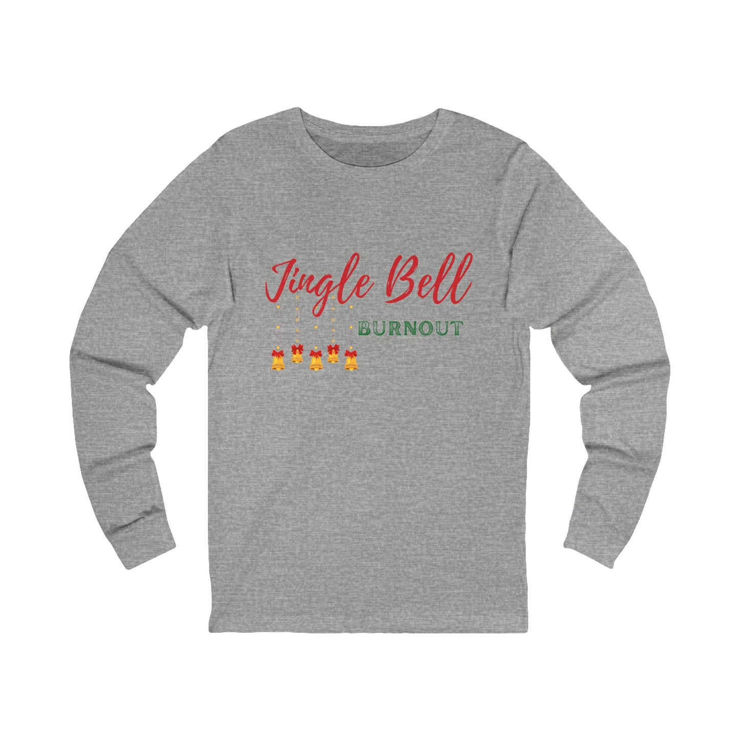 Jingle Bell Burnout | Bella & Canvas Long Sleeve Shirt