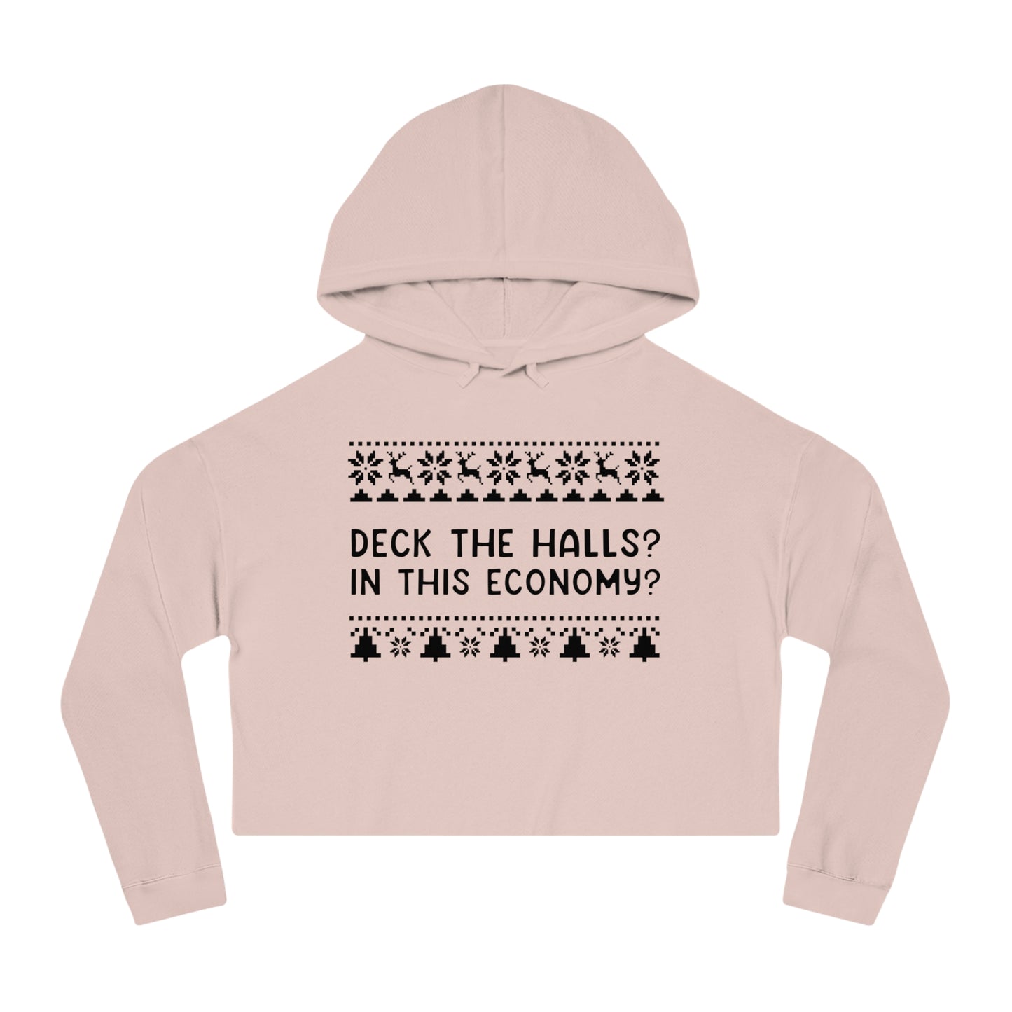 Deck The Halls | Women’s Cropped Hooded Sweatshirt