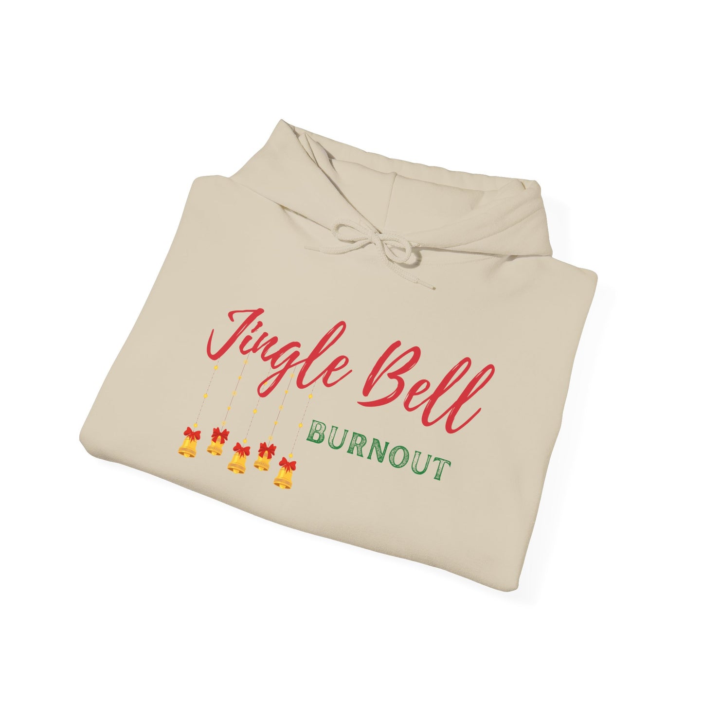 Jingle Bell Burnout | Unisex Heavy Blend™ Hooded Sweatshirt