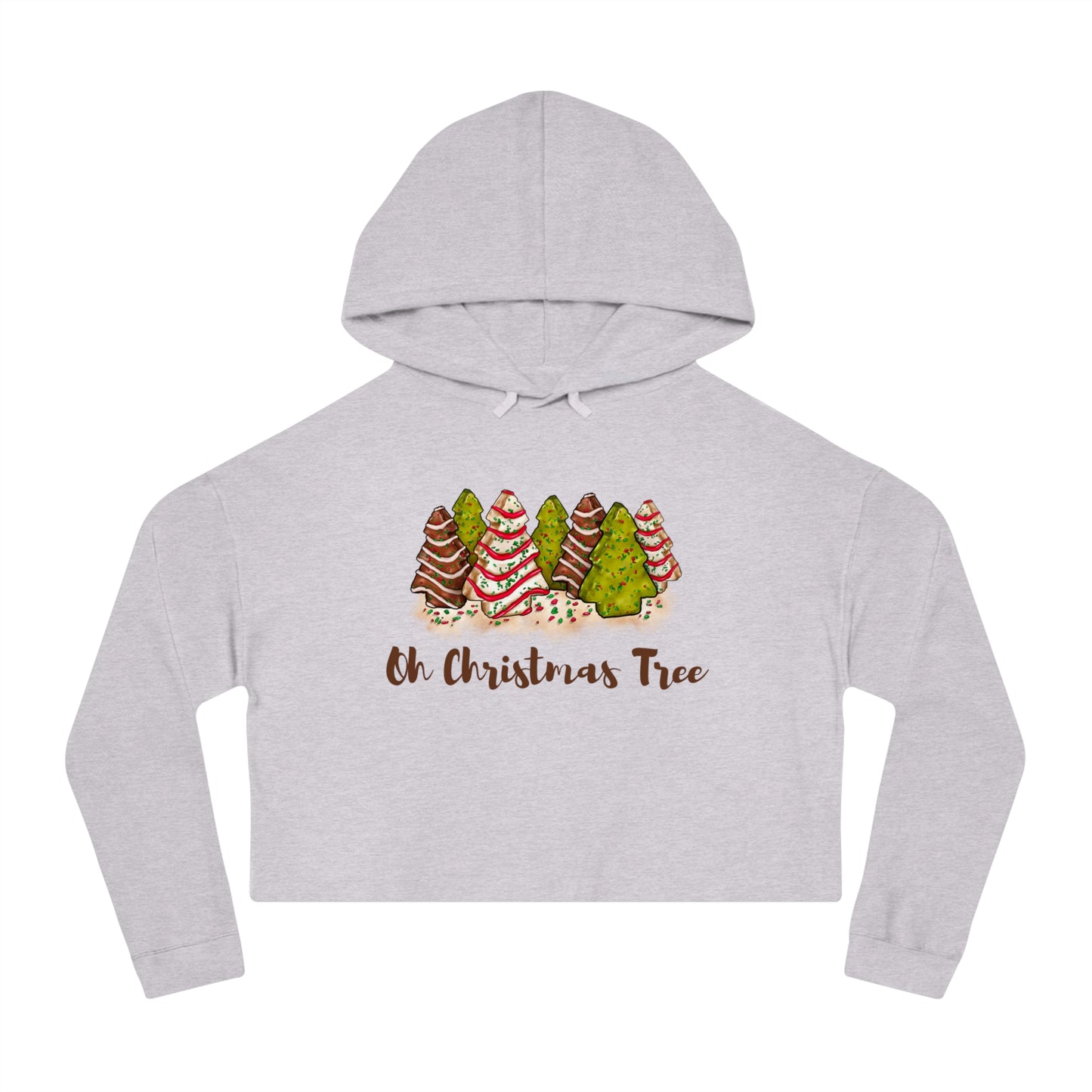 Oh Christmas Tree | Women’s Cropped Hooded Sweatshirt