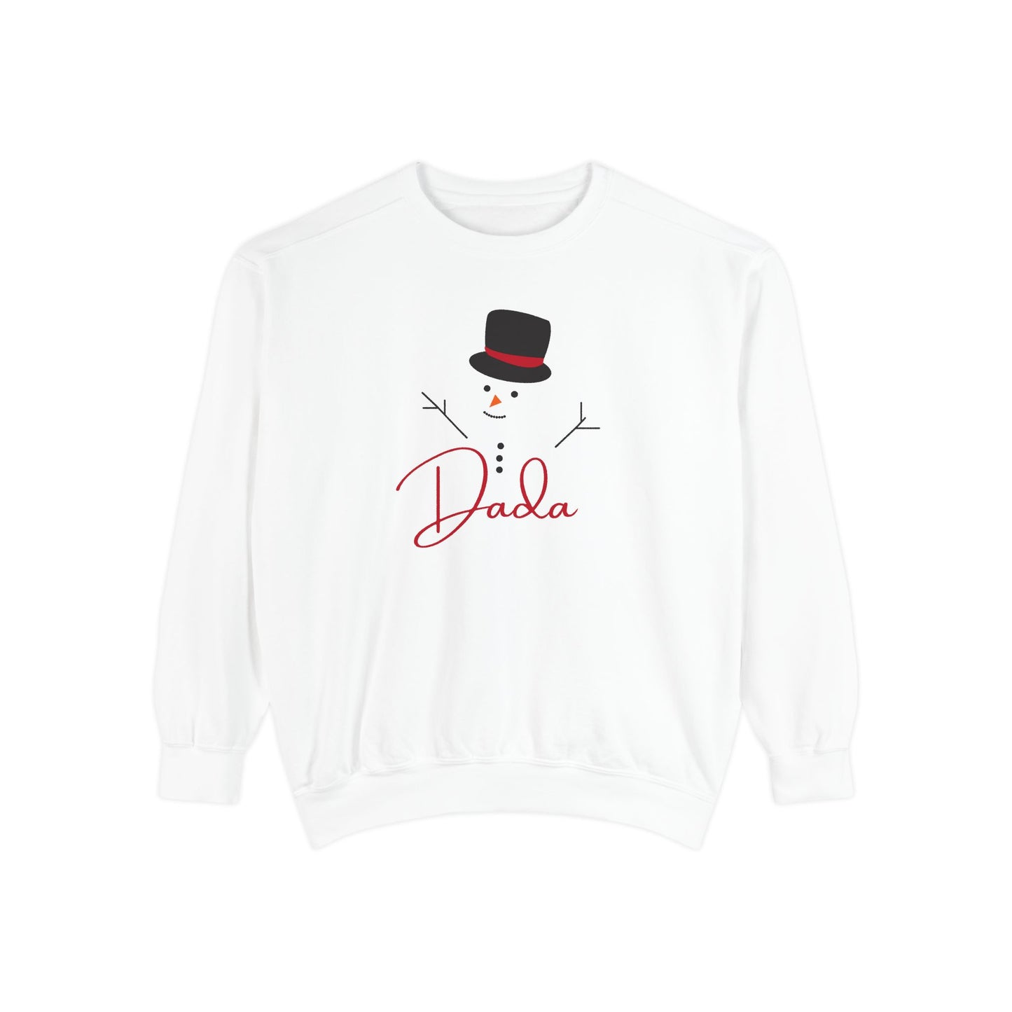 Dada Snowman | Unisex Garment-Dyed Sweatshirt