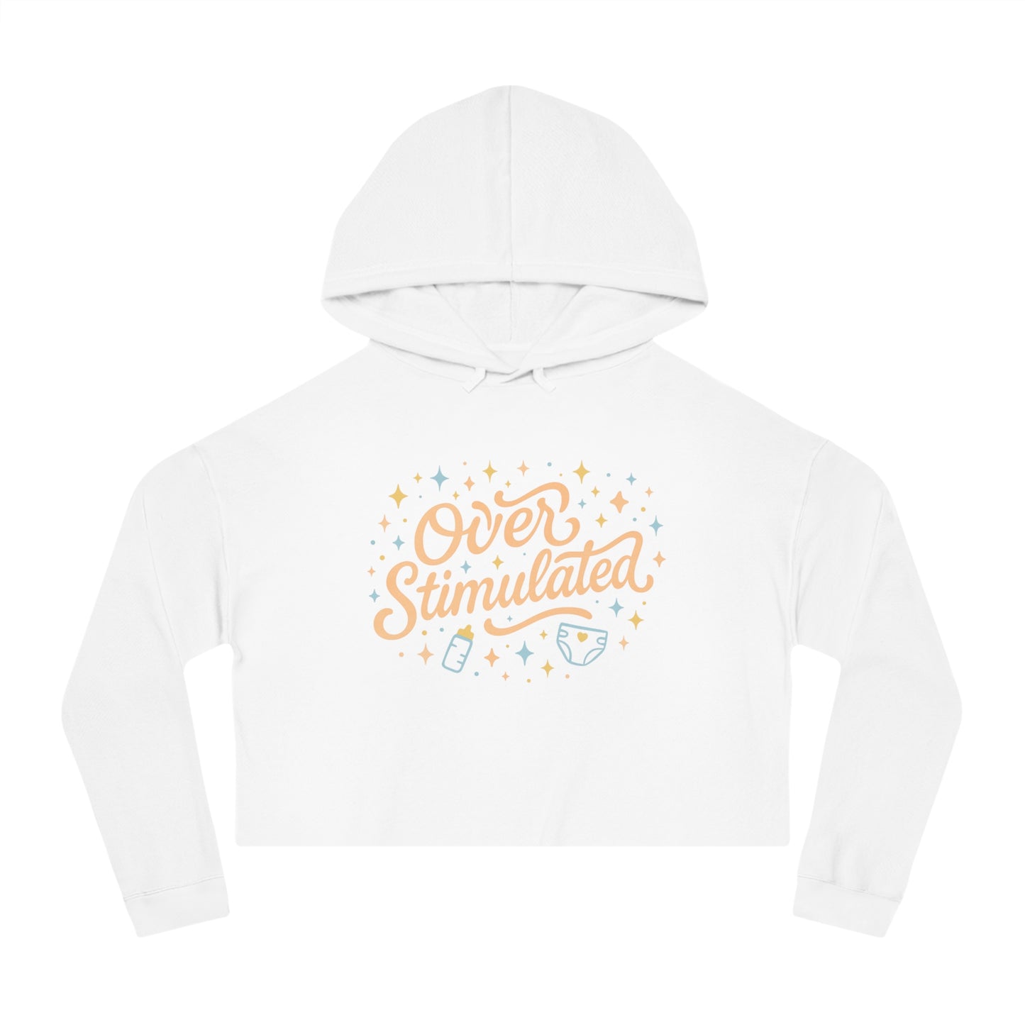 Overstimulated | Women’s Cropped Hooded Sweatshirt