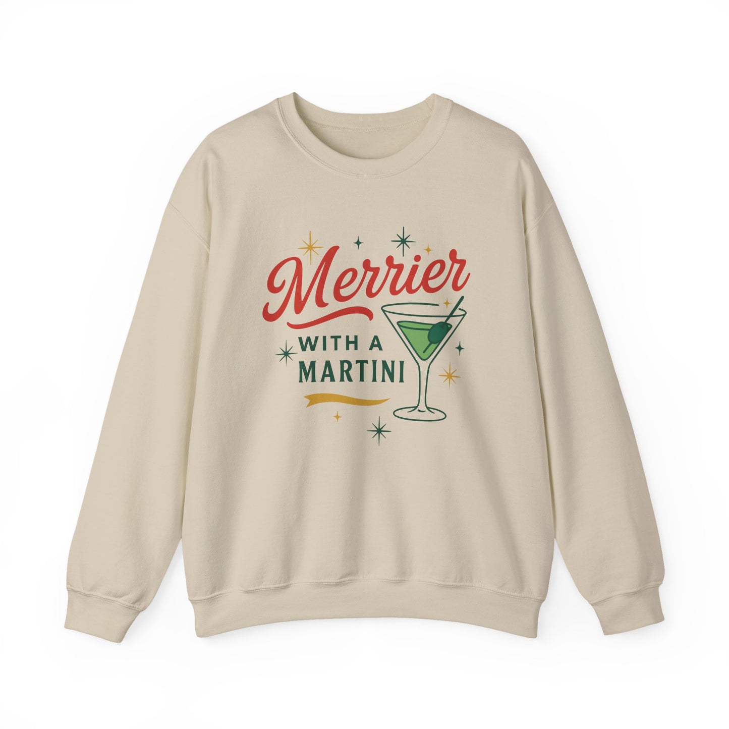 Merrier Martini | Unisex Heavy Blend™ Crewneck Sweatshirt