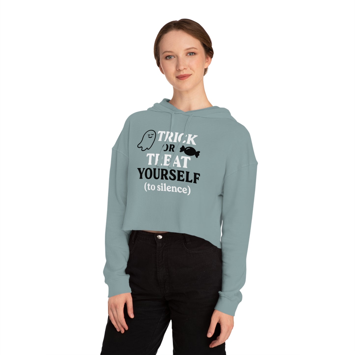 Treat Yourself | Women’s Cropped Hooded Sweatshirt