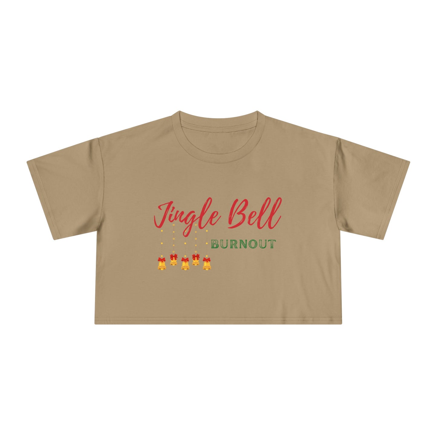 Jingle Bell Burnout | Women's Crop Tee