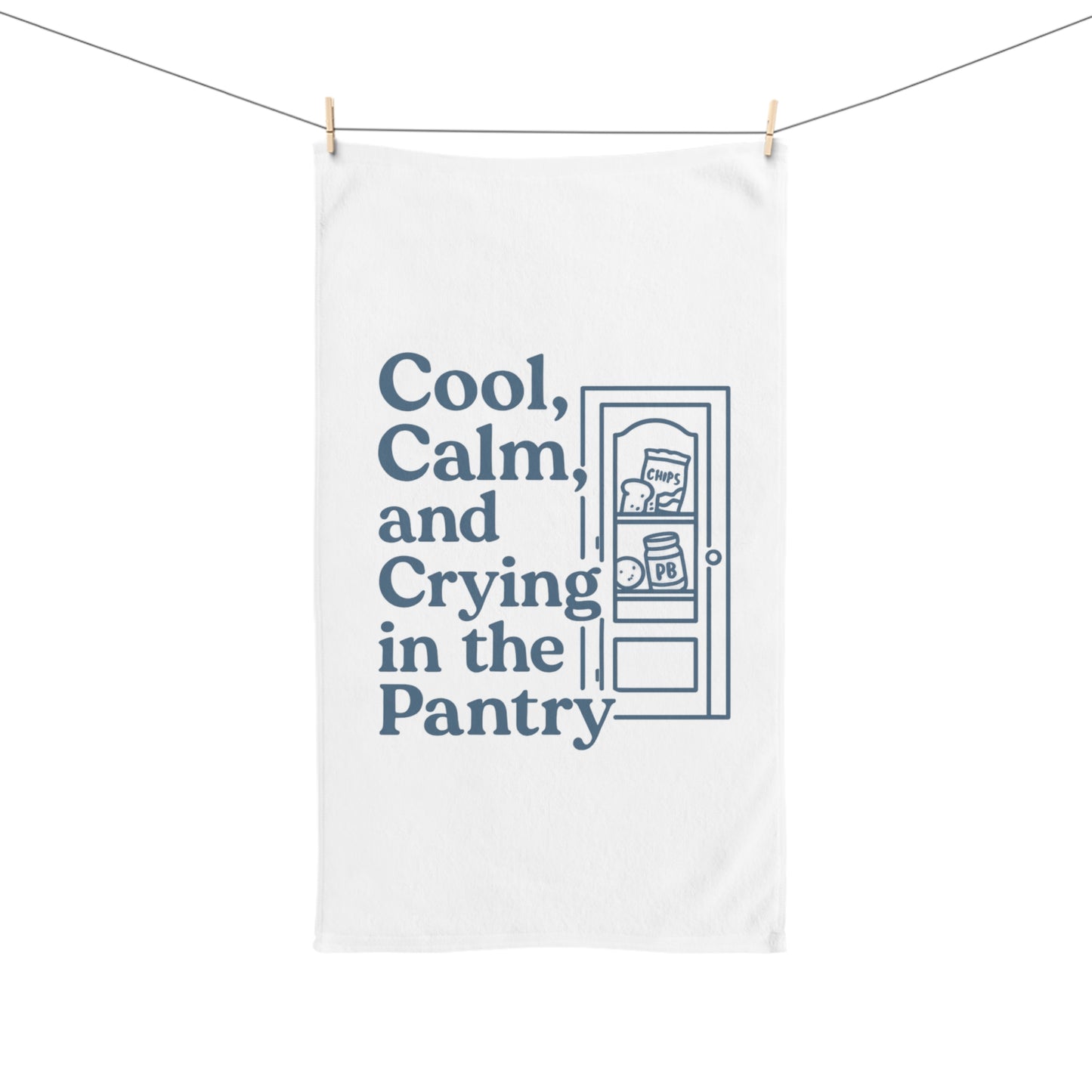 Cool, Calm and Crying in the Pantry | Hand Towel