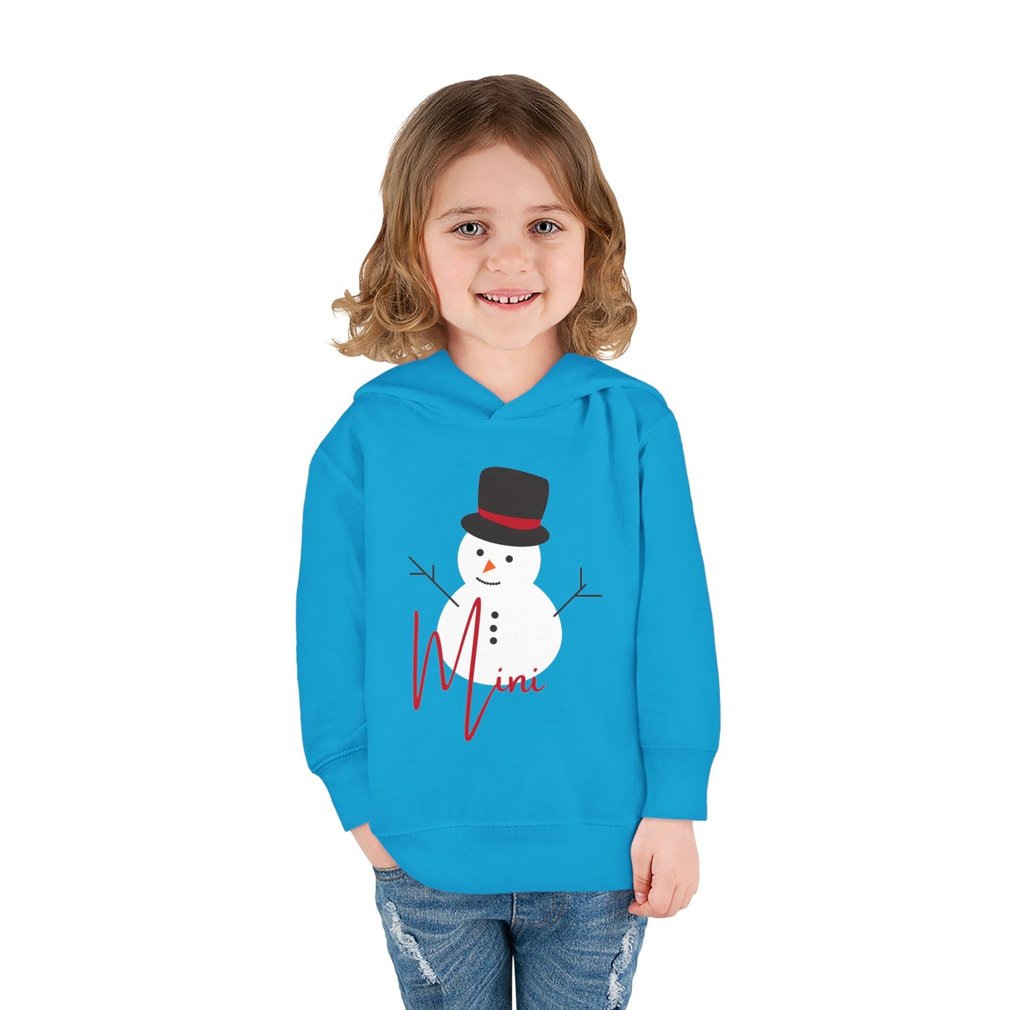 Mini Snowman | Toddler Pullover Fleece Hoodie