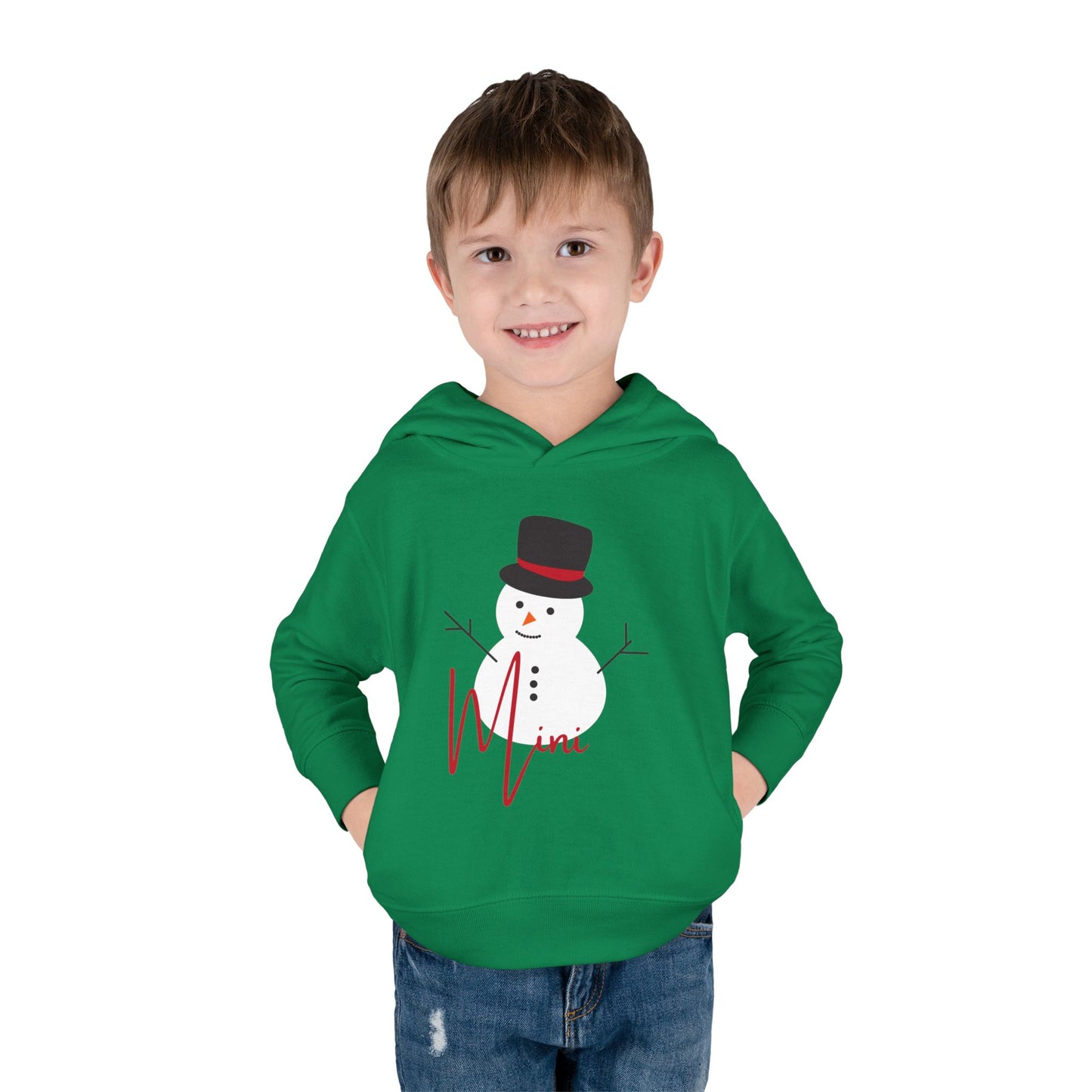 Mini Snowman | Toddler Pullover Fleece Hoodie