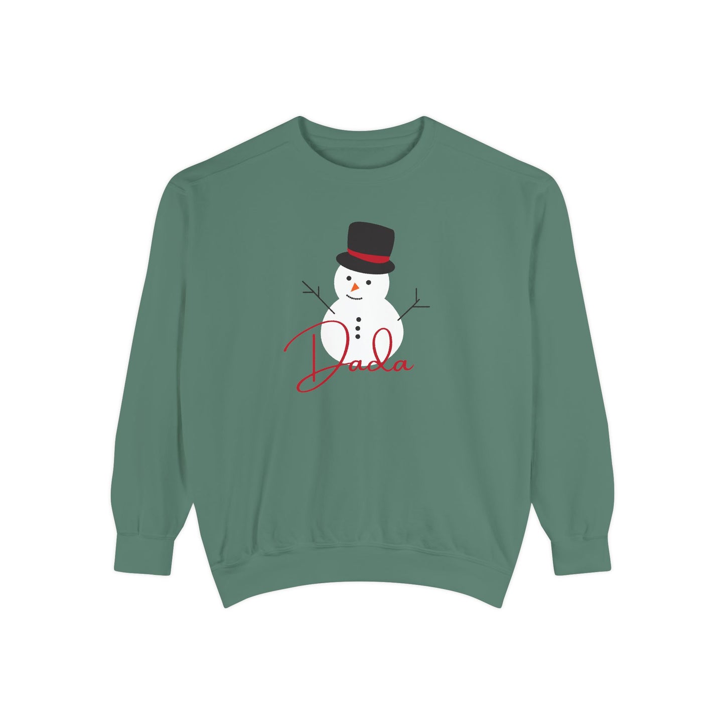 Dada Snowman | Unisex Garment-Dyed Sweatshirt