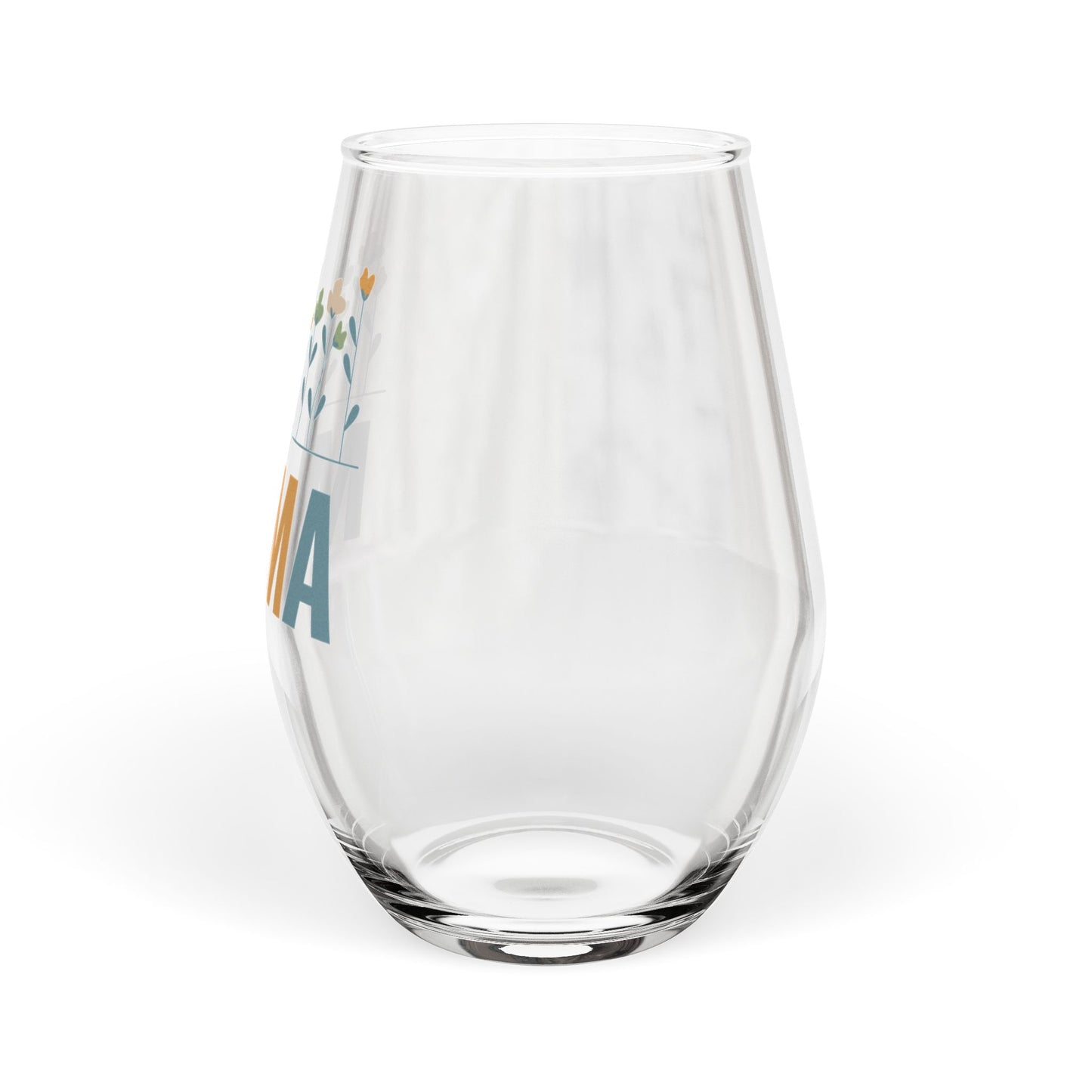 MAMA Floral | Stemless Wine Glass