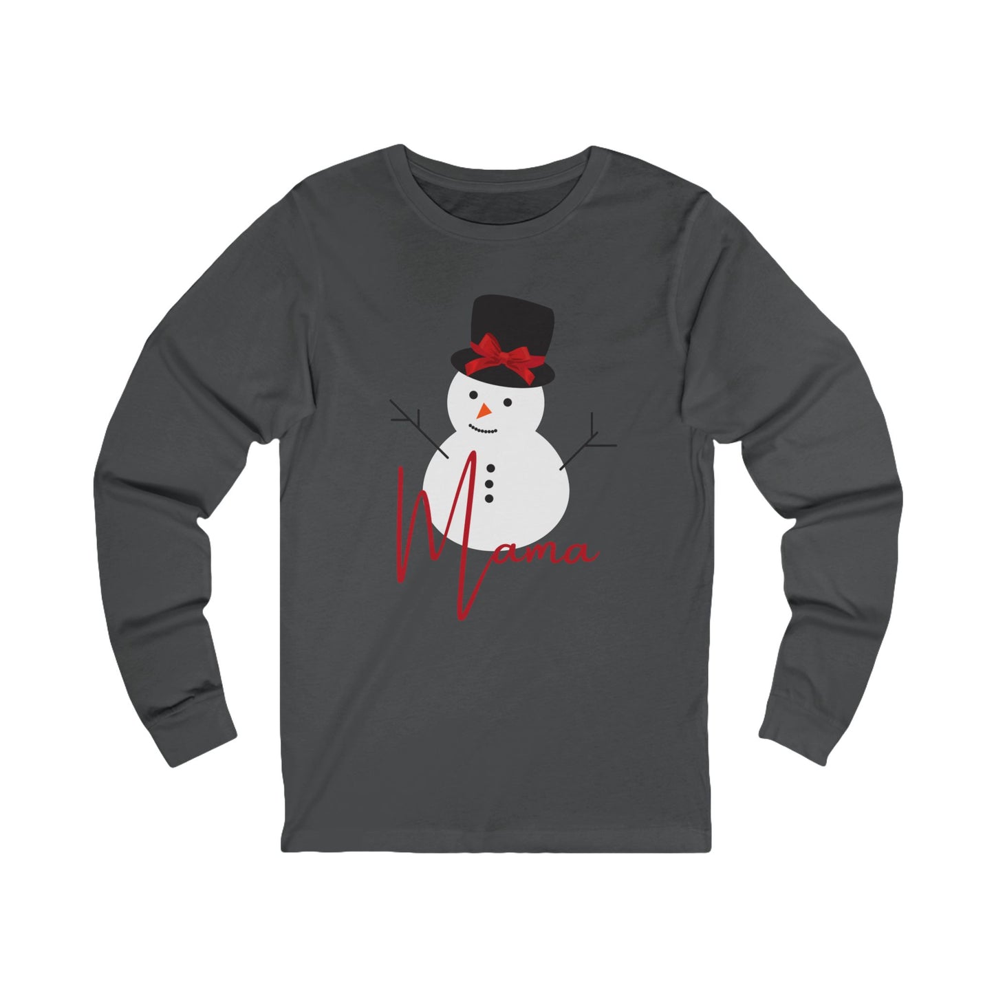 Mama Snowman | Bella & Canvas Long Sleeve Shirt