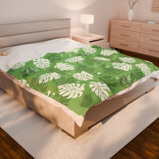 Mama Jungle | Velveteen Plush Blanket