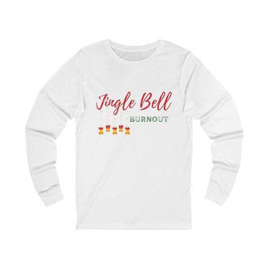 Jingle Bell Burnout | Bella & Canvas Long Sleeve Shirt