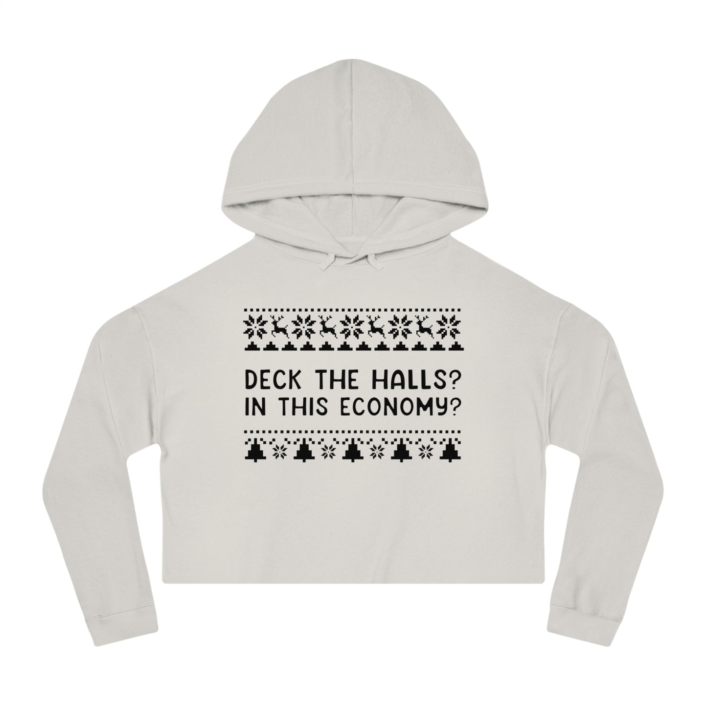 Deck The Halls | Women’s Cropped Hooded Sweatshirt