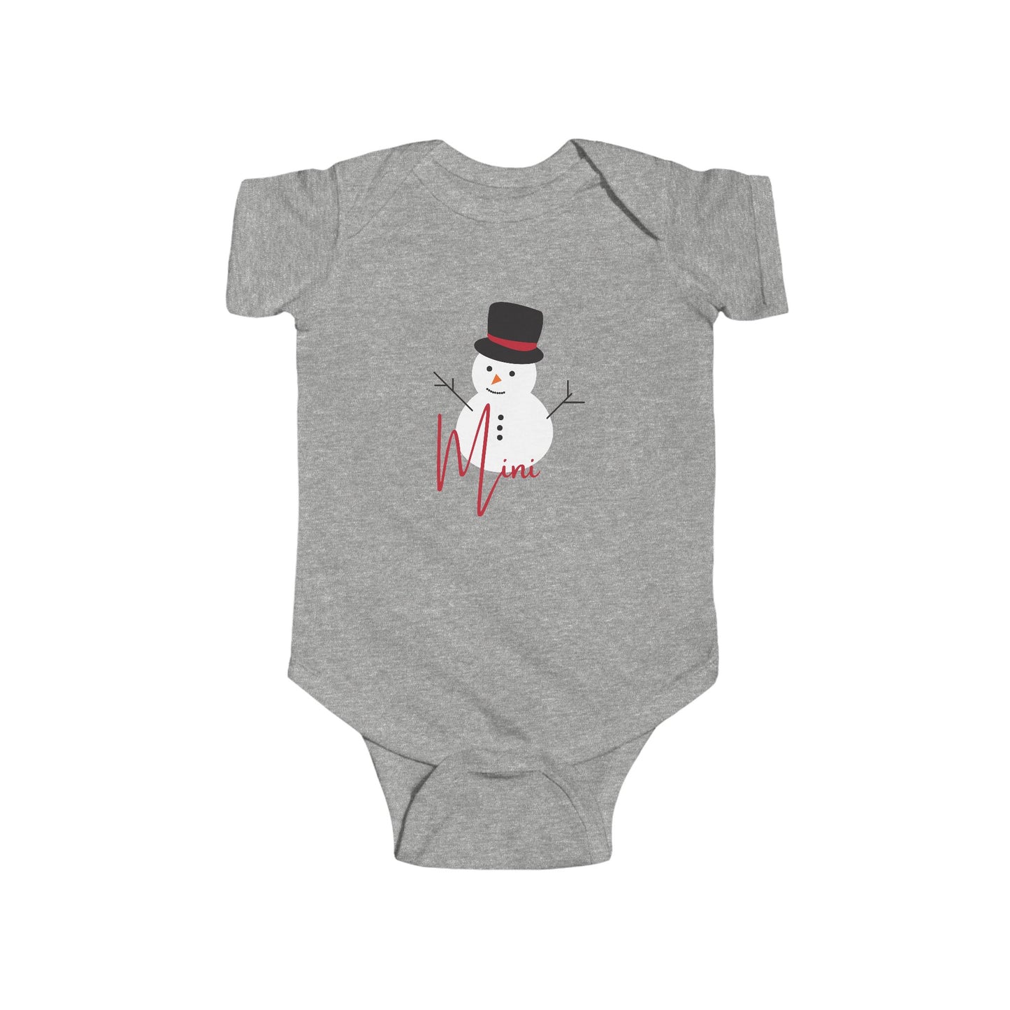 Mini Snowman | Infant Fine Jersey Bodysuit