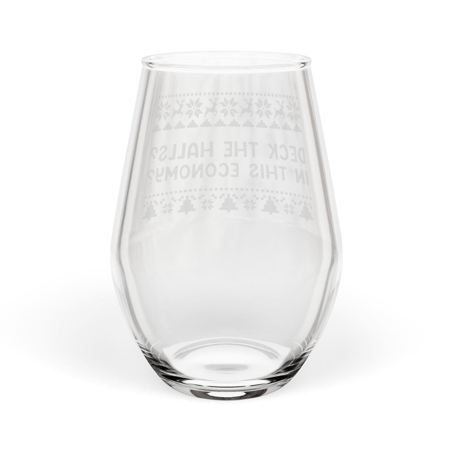 Deck The Halls | Stemless Wine Glass