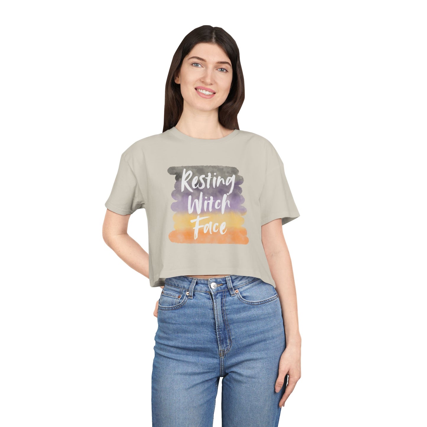 Resting Witch Face | Women's Crop Tee