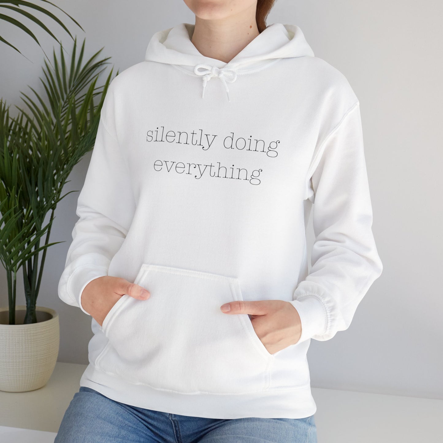 Silently Doing Everything | Unisex Heavy Blend™ Hooded Sweatshirt