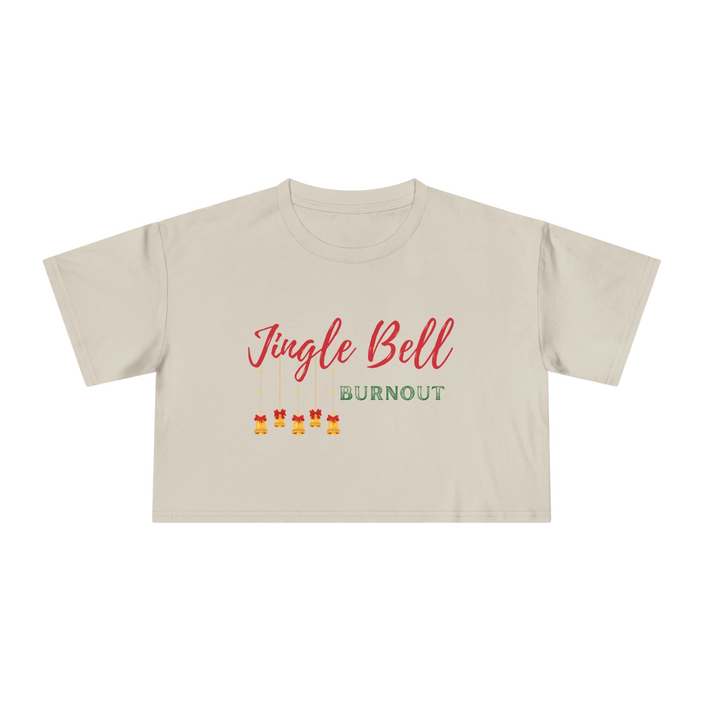 Jingle Bell Burnout | Women's Crop Tee