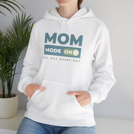 Mom Mode = ON | Unisex Heavy Blend™ Hooded Sweatshirt