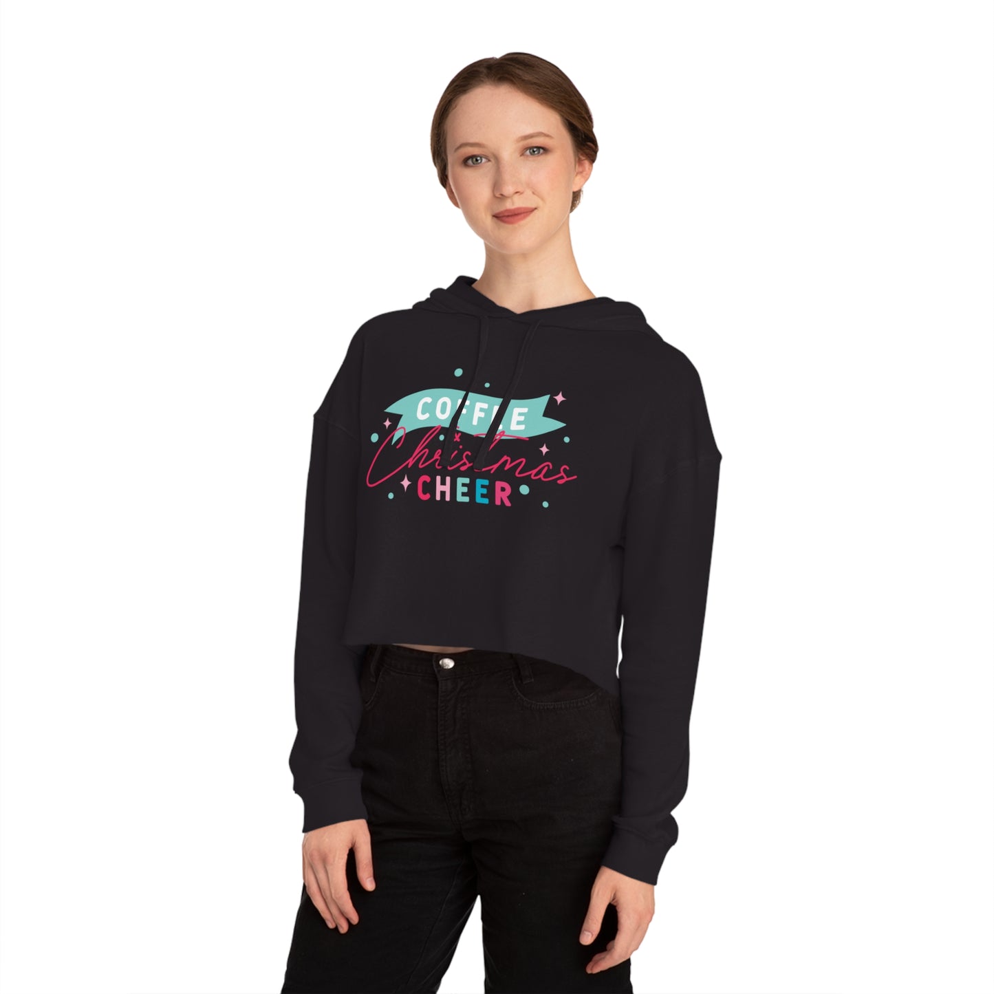 Christmas Cheer | Women’s Cropped Hooded Sweatshirt
