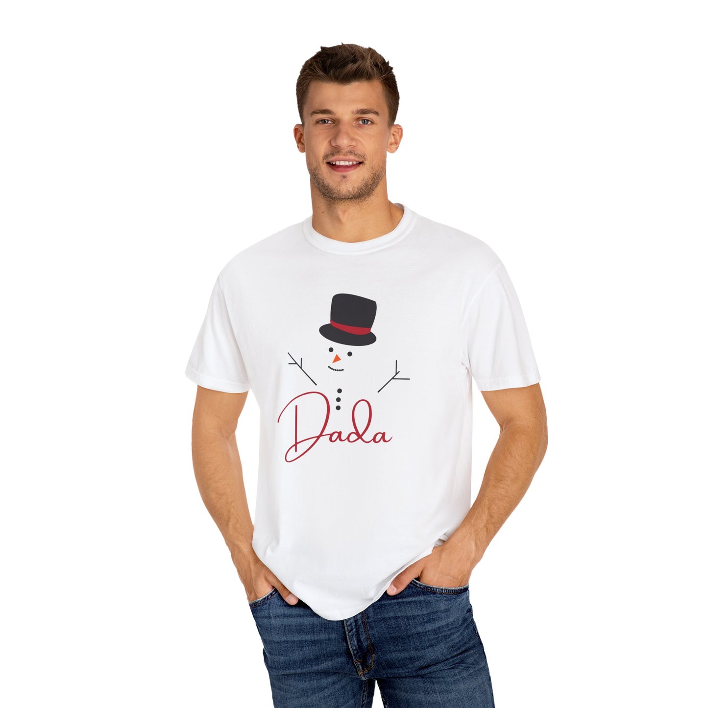 Dada Snowman | Unisex Garment-Dyed T-shirt