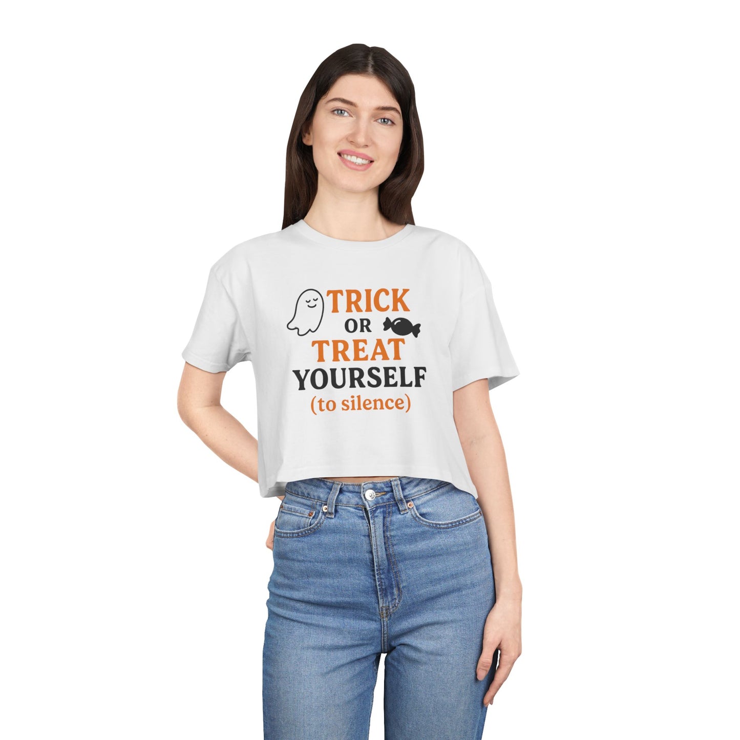 Treat Yourself | Women's Crop Tee
