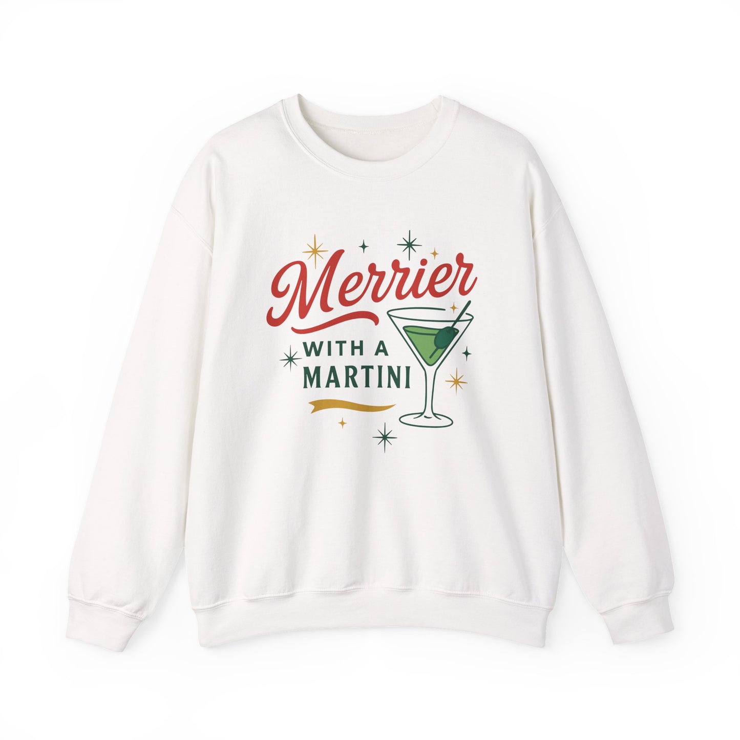Merrier Martini | Unisex Heavy Blend™ Crewneck Sweatshirt