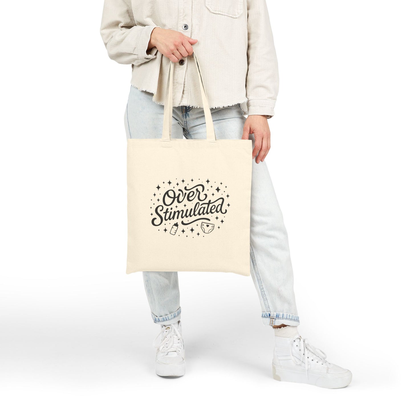 Overstimulated | Cotton Canvas Tote Bag